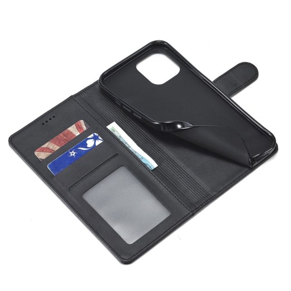 LC.IMEEKE nahkainen lompakkokotelo iPhone 12 Mini - musta