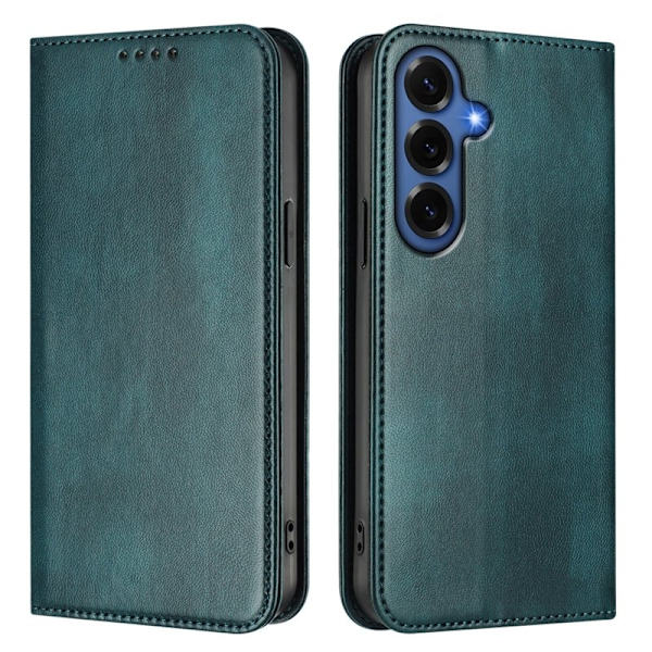 Samsung Galaxy S26+ Plånboksfodral Konstläder RFID Skydd - Grön