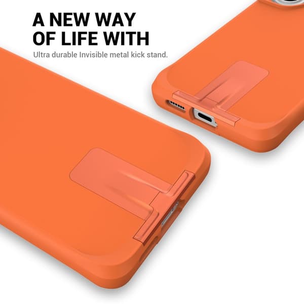 Mobilskal för Samsung Galaxy S26 Kickstand PC + TPU - Orange