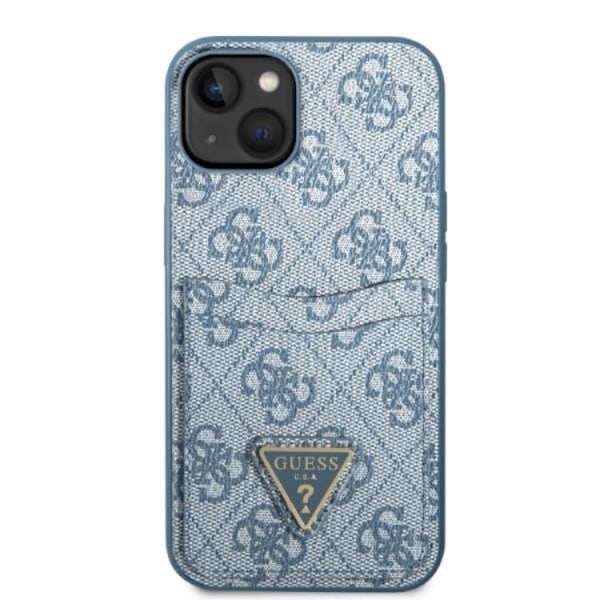Guess iPhone 13 mini Skal Korthållare Triangle Logo - Blå Blå