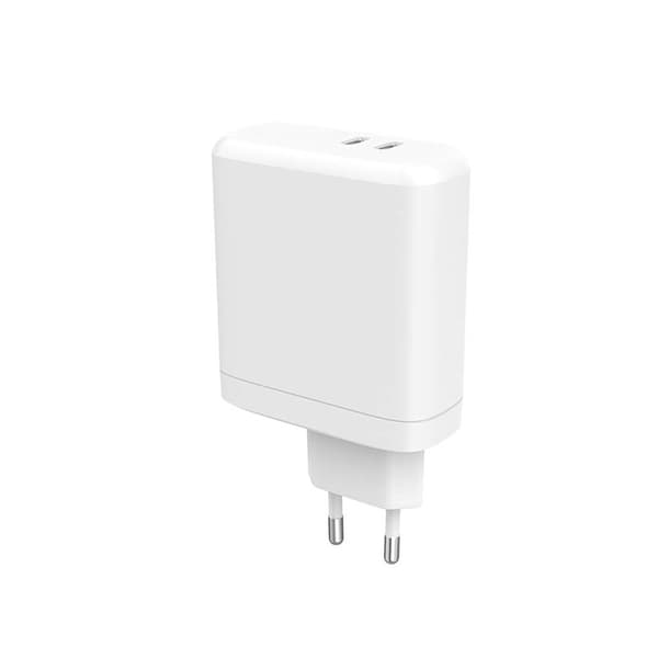 GEAR Oplader 220V 2xUSB-C PD 60W Hvid