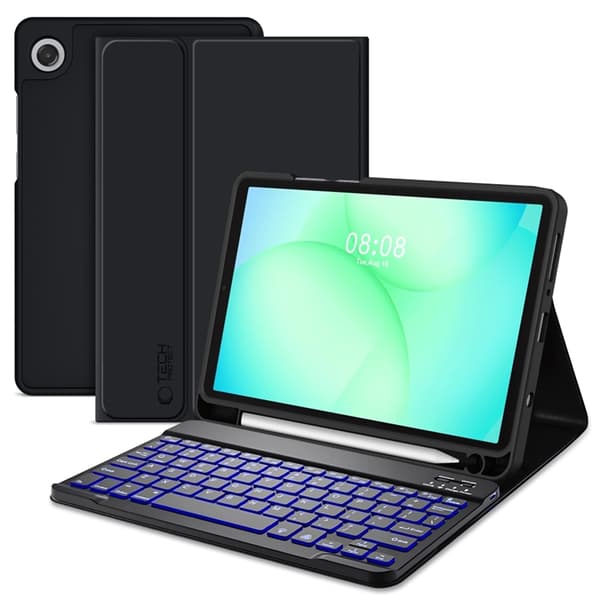 Tech-Protect Galaxy Tab A9 Tastaturetui - Sort Svart