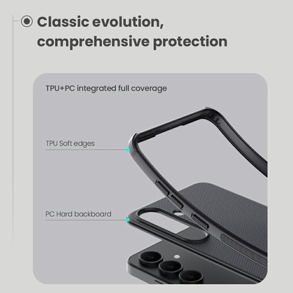 NILLKIN Frosted Shield Pro Mobilskal för Samsung Galaxy S25 FE, Transparent
