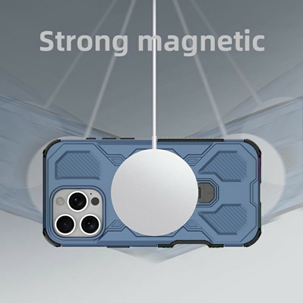 Mobilskal till iPhone 16 Pro Max Plast Shockproof - Blå
