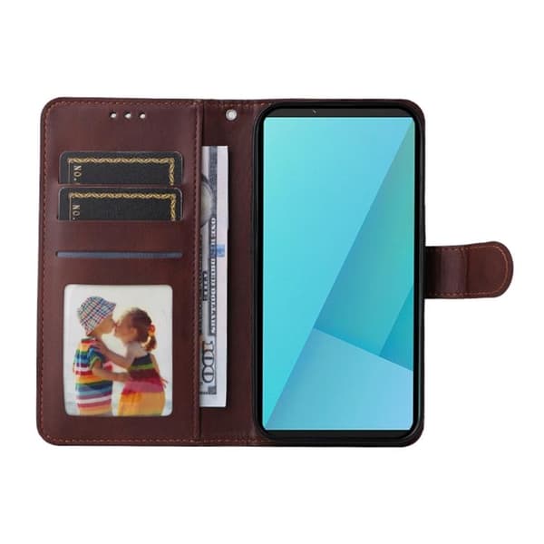 HAT PRINCE Sony Xperia 10 VII Konstläder Plånboksfodral Med Härdat Glas - Blå Blå