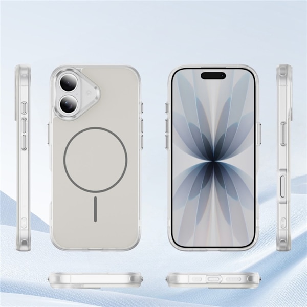 Mobilskal till iPhone 17 MagSafe Skin Touch TPU PC - Vit Vit