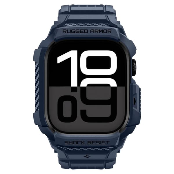 Spigen Apple Watch 42 mm Series 10 Etui Rugged Armor Pro - Navy Blå