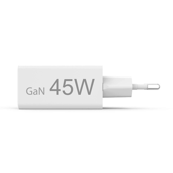 Hama Hurtigoplader 45W 1xUSB-C 1xUSB-A GaN - Hvid Vit