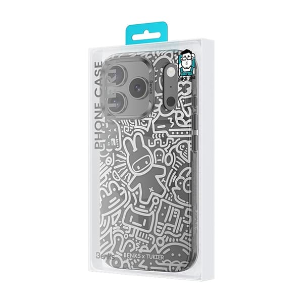 BENKS Mobilskal till iPhone 17 Pro Max MagSafe Cartoon Pattern Flerfärgad