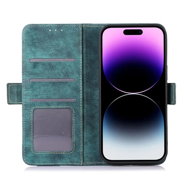 ABEEL iPhone 15 Pro Max Plånboksfodral - Grön