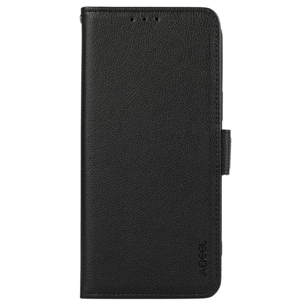 ABEEL Phone Case OnePlus 13R 5G Litchi Leather Black