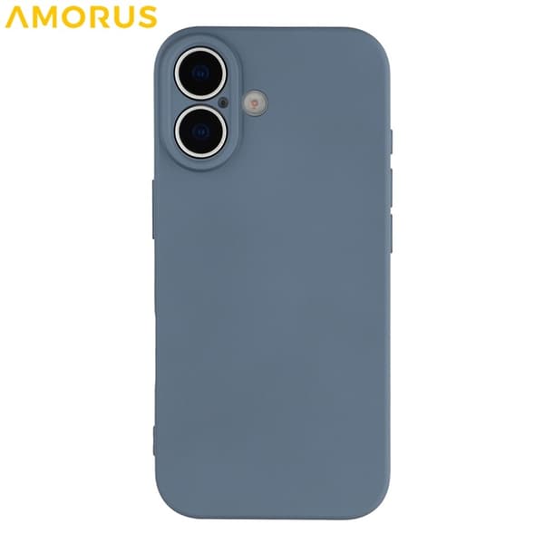 AMORUS Mobilskal till iPhone 17 Precise Cutouts TPU Fiber - Lavendelgrå Grå