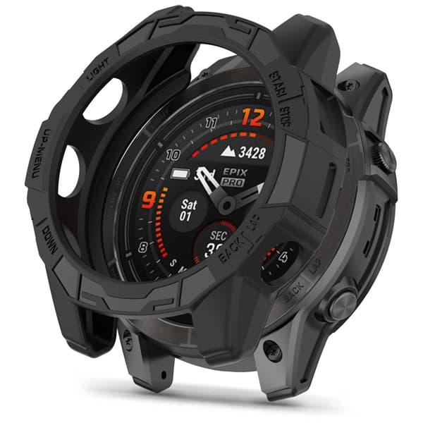 Tech-Protect Garmin Fenix 7/7 Pro Cover Defense Air - Sort Svart