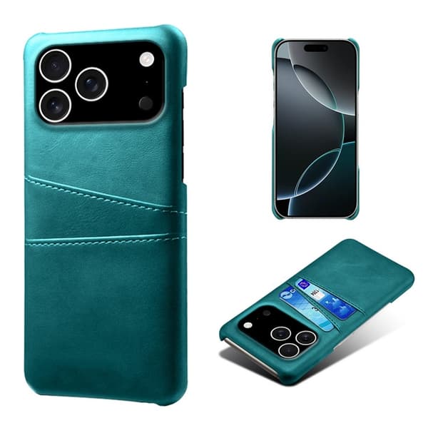 Mobilskal till iPhone 17 Pro Max Korthållare Dual - Grön Grön