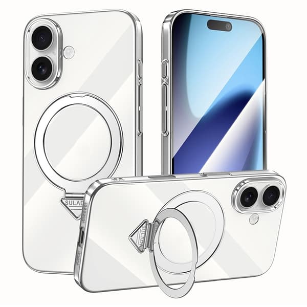SULADA Mobilskal till iPhone 17 MagSafe Electroplated - Titan Silver