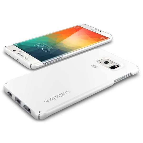 SPIGEN Thin Fit Skal till Samsung Galaxy S6 Edge Plus - Shimmery White Vit