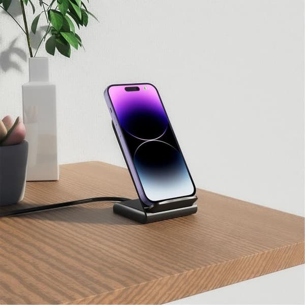 Tech-Protect Trådløs Oplader 15W - Sort Svart