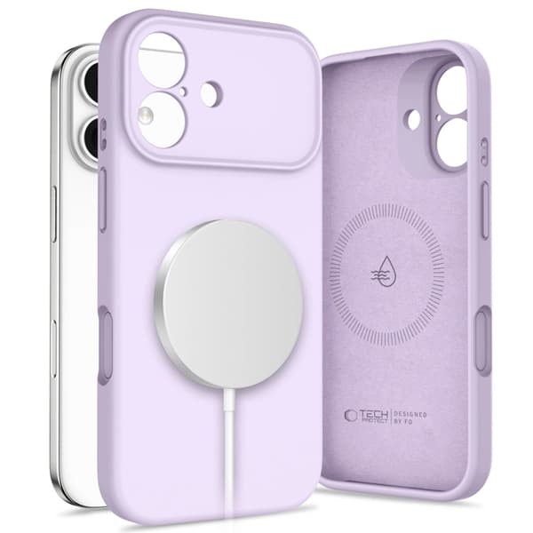 Tech-Protect Mobilskal till iPhone 17 Magsafe Silikon - Mauve Lila