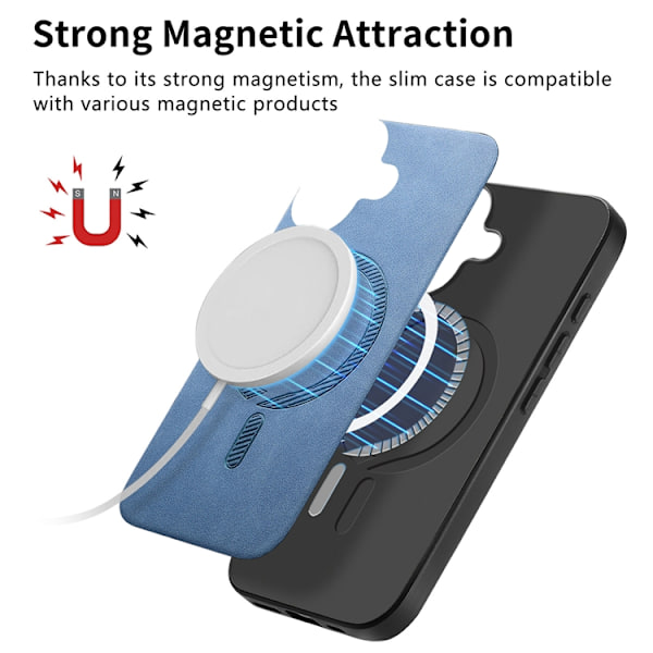 Mobilskal till iPhone Air MagSafe Skin-touch - Blå Blå
