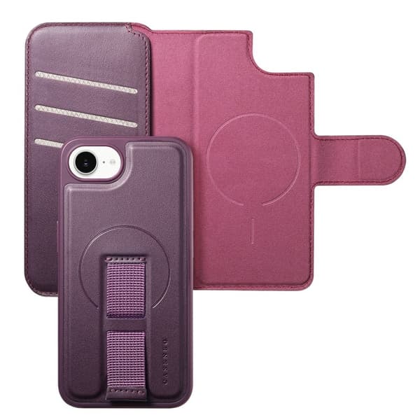 CASENEO iPhone 16e Plånboksfodral Konstläder - Lila