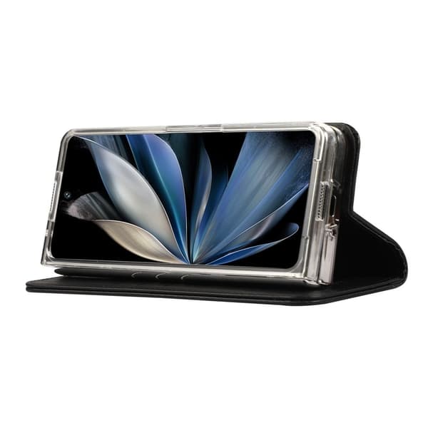 ABEEL Samsung Galaxy Z Fold5 5G Plånboksfodral Konstläder Svart
