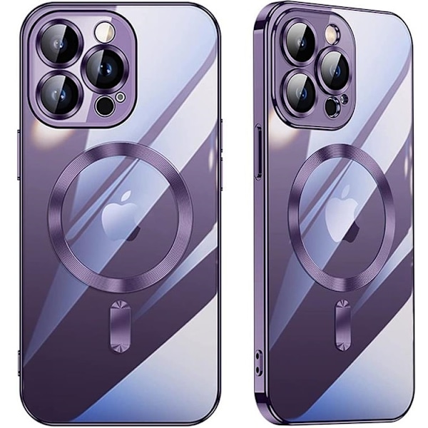 iPhone 15 Plus Mobilskal Magsafe Electroplating - Silver