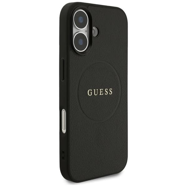 Guess Telefontaske til iPhone 17 MagSafe Kornet Ring - Sort Svart