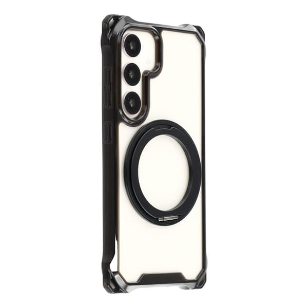 Mobilskal för Samsung Galaxy S26 Plus Magnetiskt Ring Kickstand - Svart