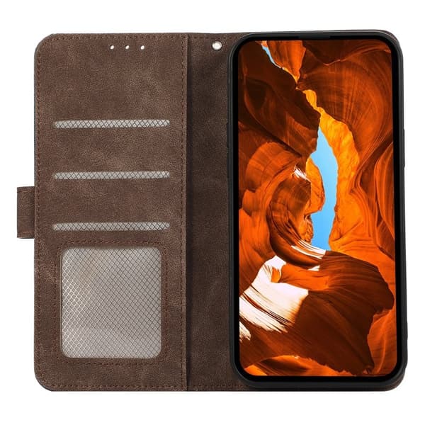 ABEEL Plånboksfodral för Samsung Galaxy S21 5G / S21 4G - Brun