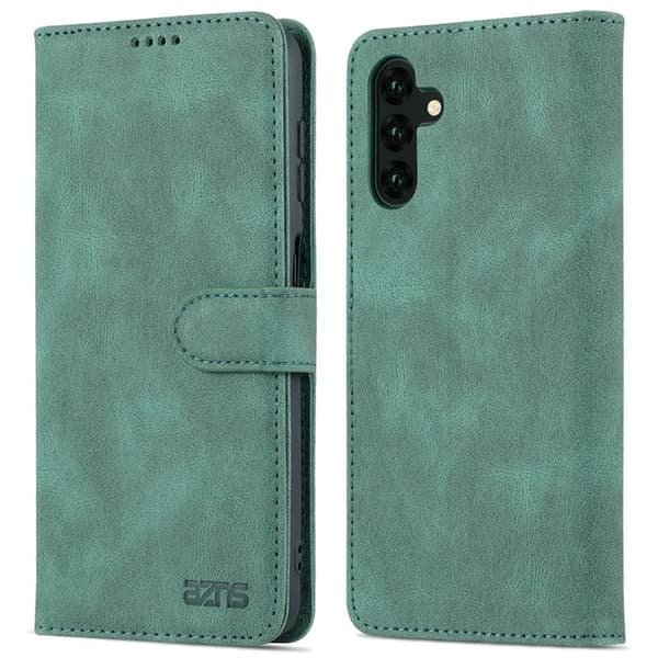 AZNS Samsung Galaxy A13 5G Plånboksfodral Konstläder - Grön