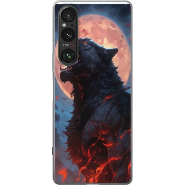 Mobilskal till Sony Xperia 1 V med Ylande varg