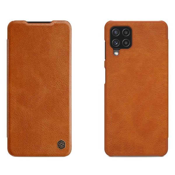 Nillkin Qin Läder Fodral Galaxy A22 4G - Brun Brun