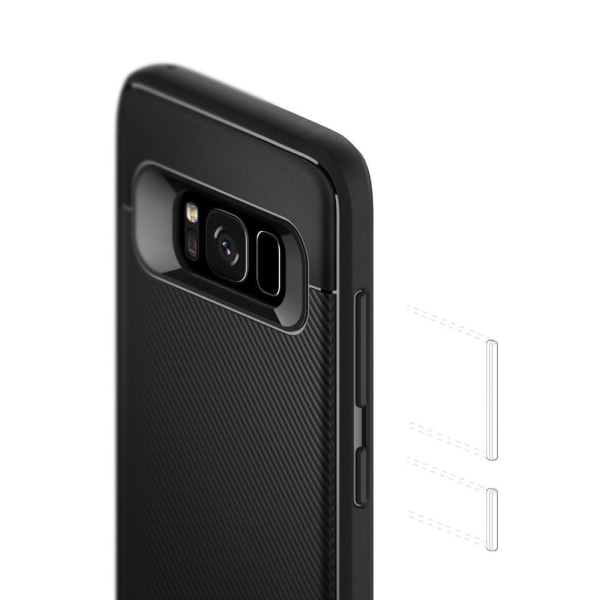 Caseology Vault II -kuori Samsung Galaxy S8 Plus - Musta Black