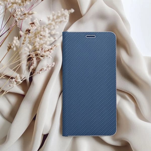 iPhone 17 Pung Etui Luna Carbon - Blå Blå