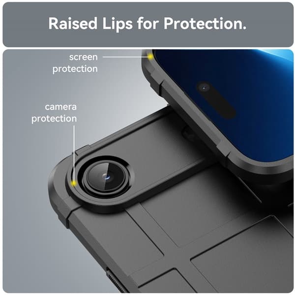 Mobilskal till iPhone Air Grid Design Scratch-Proof Soft TPU - Svart Svart