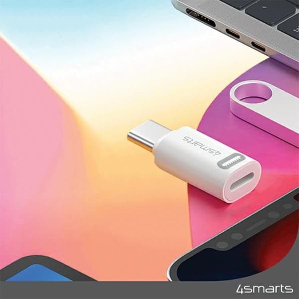 [2-pakke] 4smarts USB-C til lynadapter 27W Vit