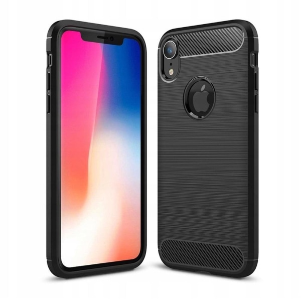 CARBON cover til iPhone XR Sort