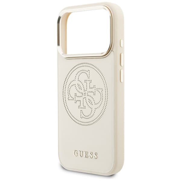 Guess Mobilskal För iPhone 17 Pro MagSafe Perforated 4G - Beige Beige