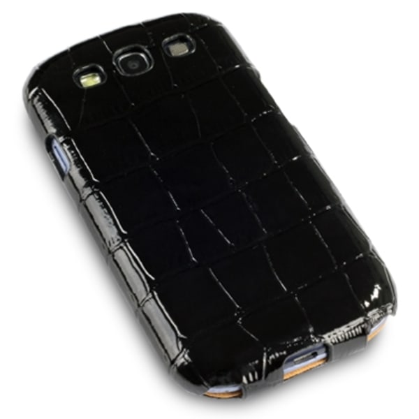 Croco mobilväska till Samsung Galaxy S3 I9300 (Svart) Svart