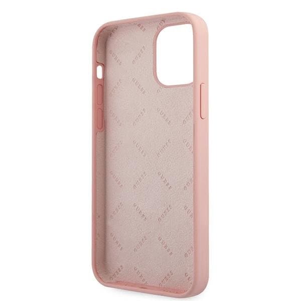 Guess Skal iPhone 12 Mini Silikon Vintage - Rosa/Grön Green