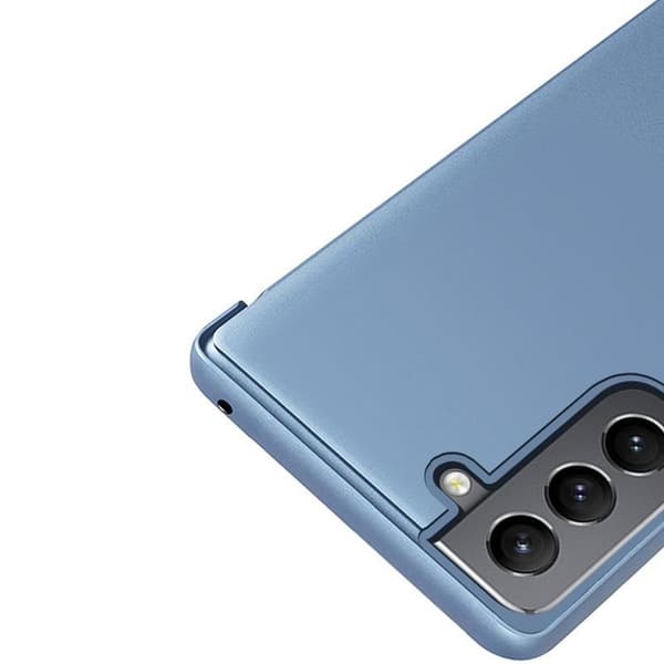 Galaxy S22 Plus Cover Clear View - Blå Blå