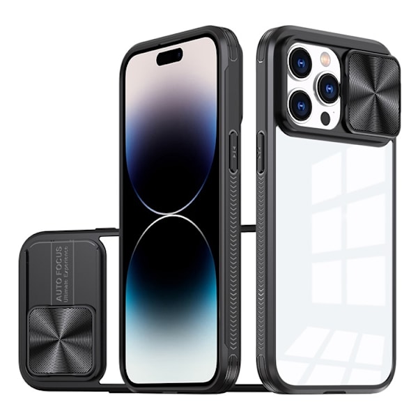 iPhone 14 Plus Skal Camera Slider - Svart Svart