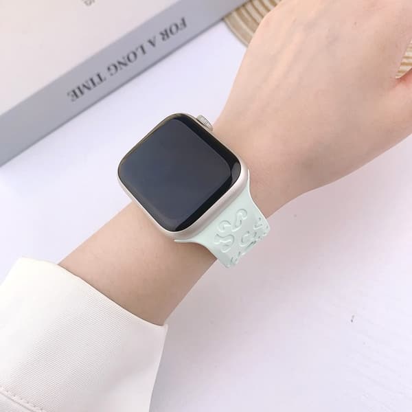 Apple Watch (38/40/41mm) Armband Leopard Texture - Grön Grön