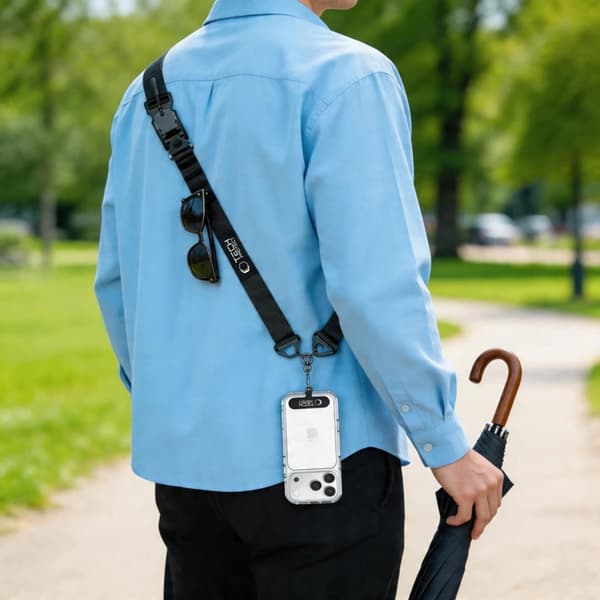 Tech-Protect Mobilrem Crossbody C9S - Svart Svart