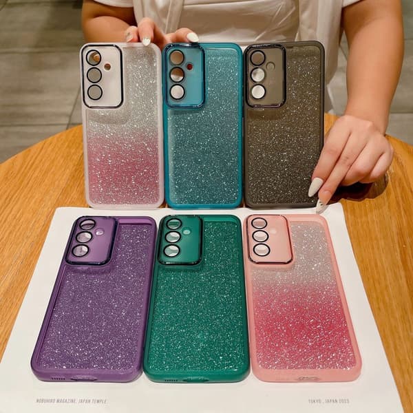 Mobilskal för Samsung Galaxy S26 Transparent TPU med kameraskydd - Blå
