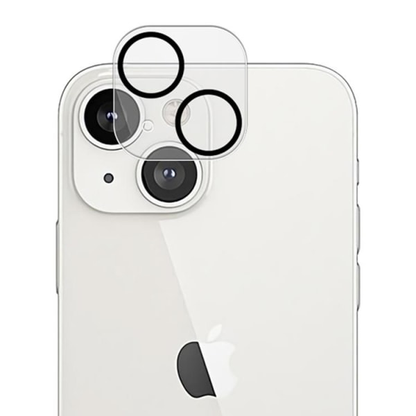 MOCOLO iPhone 14 Plus kameralinsecover i hærdet glas 9H - Gennemsigtig