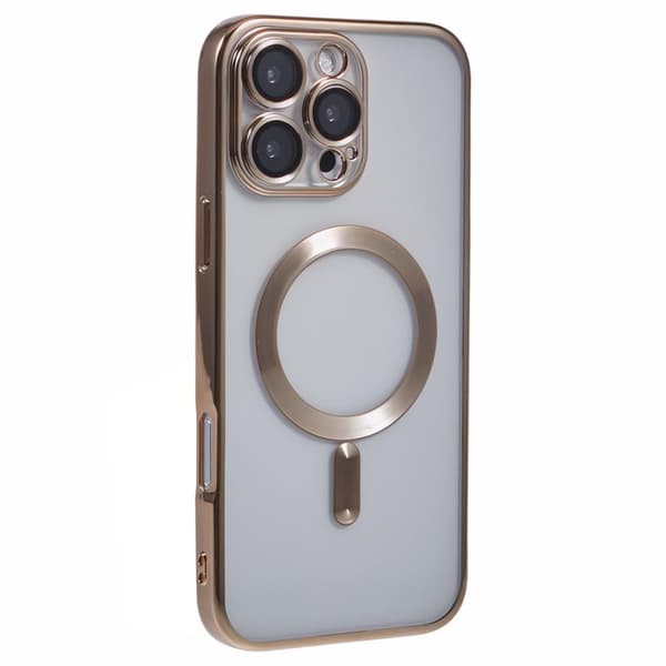 X-LEVEL Mobilskal till iPhone 16 Pro Max MagSafe Transparent TPU Guld