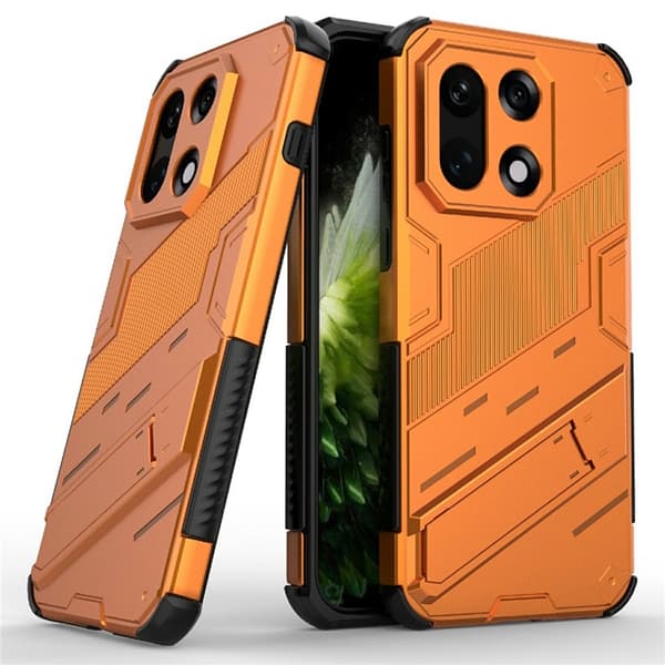 Mobilskal till OnePlus 15 PC + TPU Shockproof Kickstand - Orange Orange