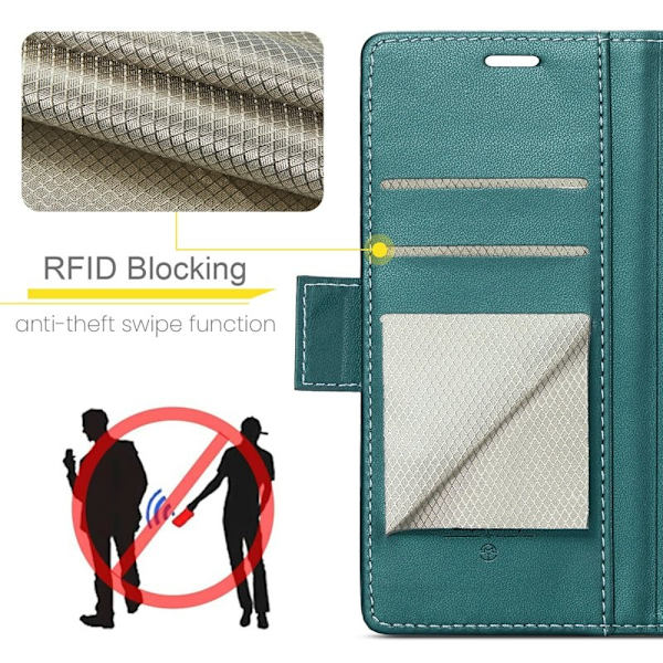 CASEME Plånboksfodral Konstläder för Google Pixel 10 Pro - Grön