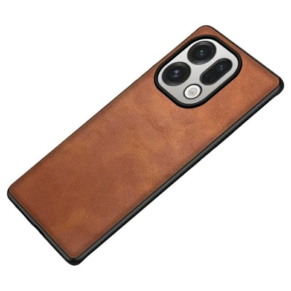 Mobilskal till Oppo Find X9 Pro 5G Retro Läder PC + TPU - Brun